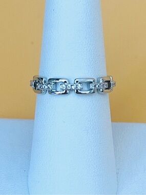 Paved stainless steel Chain Link Ring